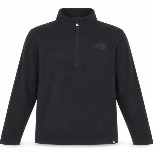 The North Face Boys Black L Pullover Fleece Sweatshirt 1/4 Zip Outdoor