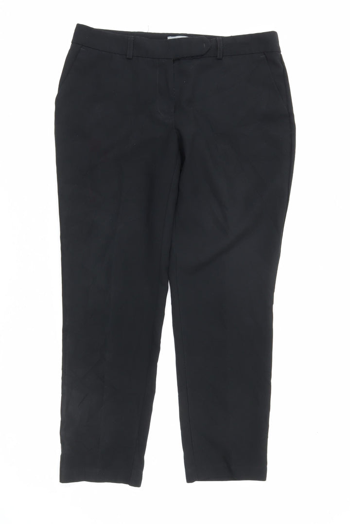 Dorothy Perkins Women's Black UK 10 Straight Leg Work Trousers
