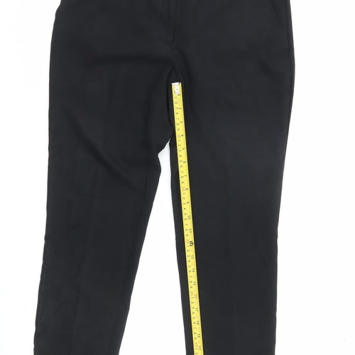 Dorothy Perkins Women's Black UK 10 Straight Leg Work Trousers