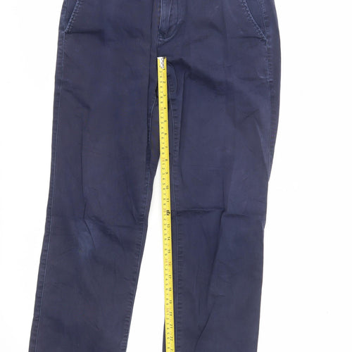 Gap Men's Blue Khakis Trousers 29W 30L Regular Fit Cotton Stretch