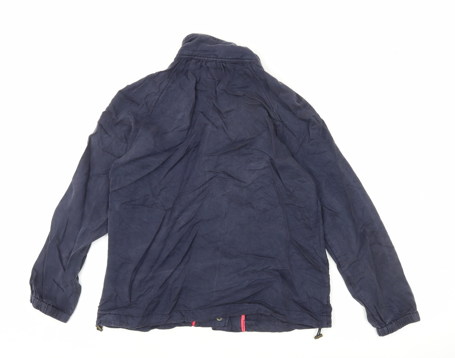 Joules Womens Blue Cotton Mid-Length Casual Jacket Size 10