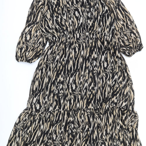 JD Williams Women’s Animal Print Midi A-Line Dress Size 16