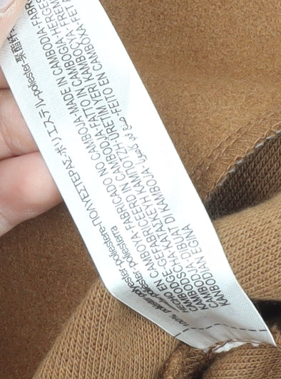 Zara Women’s Brown Long Open Overcoat Size S Autumn Winter
