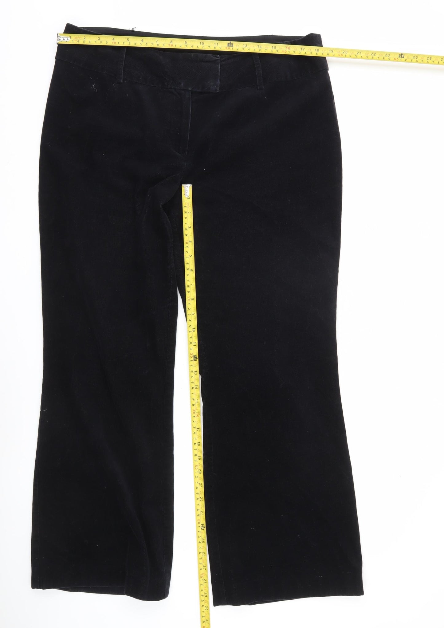 Next Women’s Black Trousers Size 18 Tall Cotton Blend