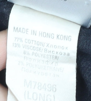 Next Women’s Black Trousers Size 18 Tall Cotton Blend