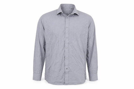 Skopes Men’s Grey XL Easy Care Dress Shirt – Long Sleeve, Business