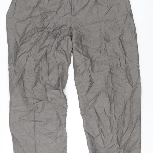Banana Republic Womens Grey Size 12 Straight Leg Wool Mohair Trousers