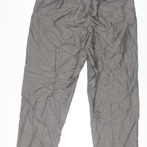 Banana Republic Womens Grey Size 12 Straight Leg Wool Mohair Trousers