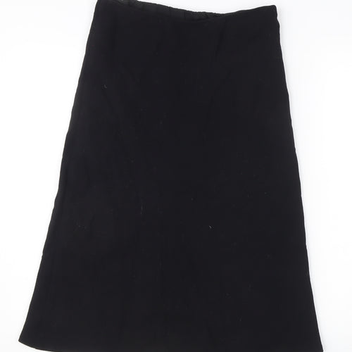 Marks and Spencer Women’s Black Size 8 A-Line Midi Skirt