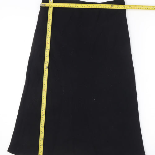 Marks and Spencer Women’s Black Size 8 A-Line Midi Skirt