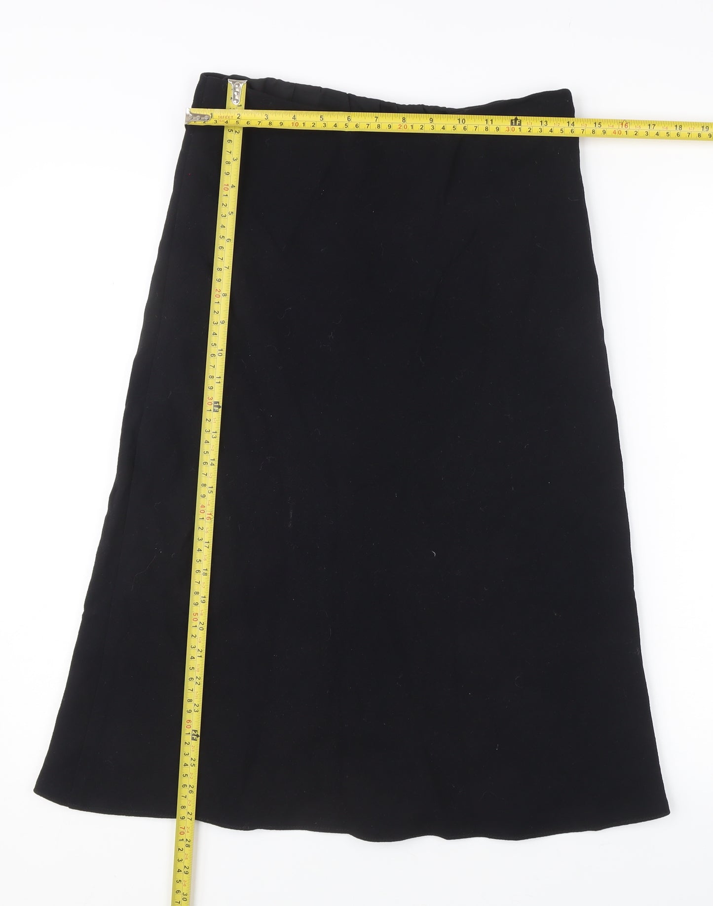 Marks and Spencer Women’s Black Size 8 A-Line Midi Skirt