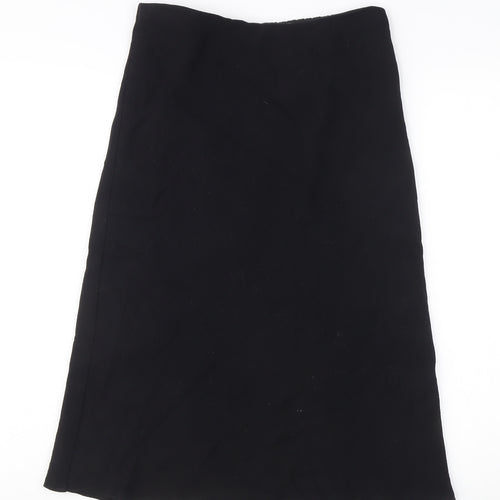 Marks and Spencer Women’s Black Size 8 A-Line Midi Skirt