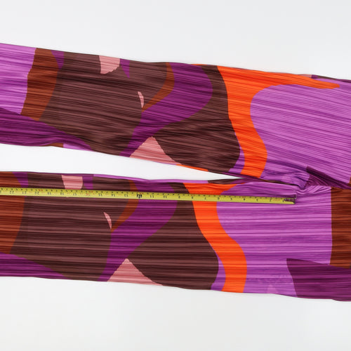 PrettyLittleThing Women’s Multicoloured Geometric Trousers Size 12