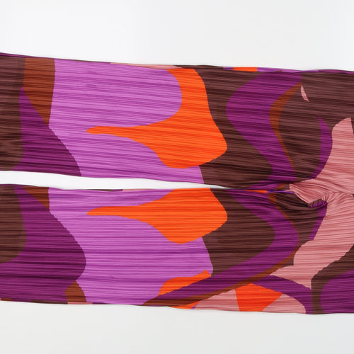 PrettyLittleThing Women’s Multicoloured Geometric Trousers Size 12