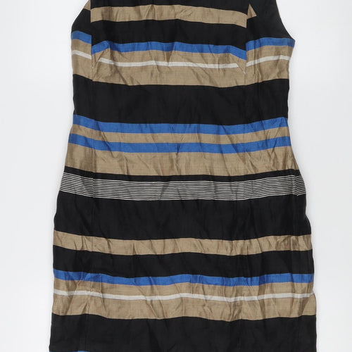 Marks and Spencer Autograph Women’s Multicoloured Stripe Sheath Dress Size 8