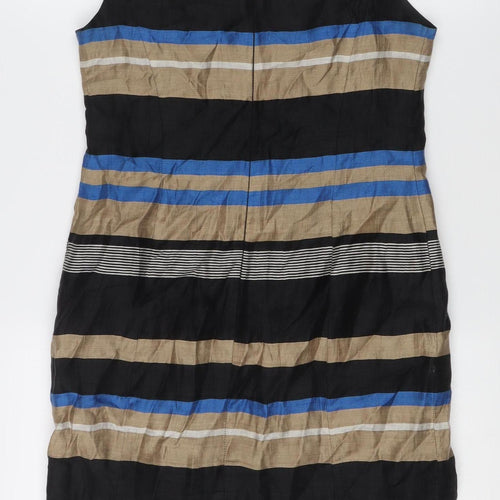 Marks and Spencer Autograph Women’s Multicoloured Stripe Sheath Dress Size 8