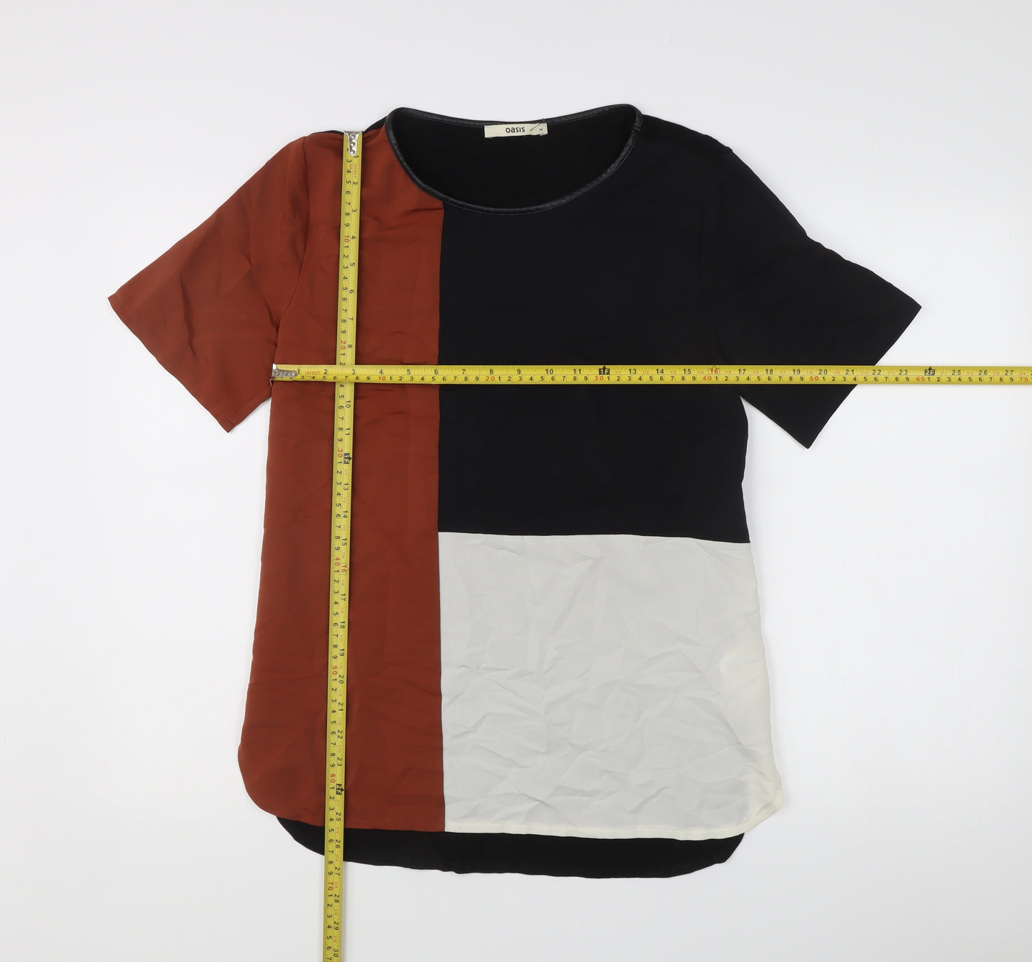 Oasis Women's Colourblock Short Sleeve T-Shirt Medium