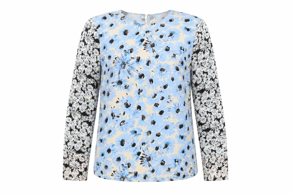 Front view of Warehouse Women's Multicoloured Floral Blouse, size 10