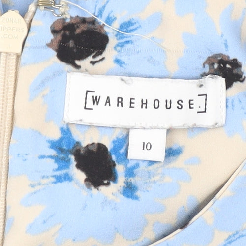 Warehouse Women's Multicoloured Floral Blouse Size 10