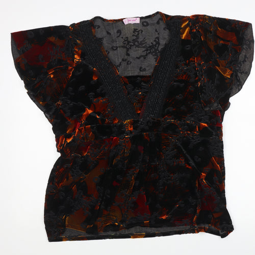 Marks and Spencer Women’s Multicoloured Velvet Tunic Blouse Size 20