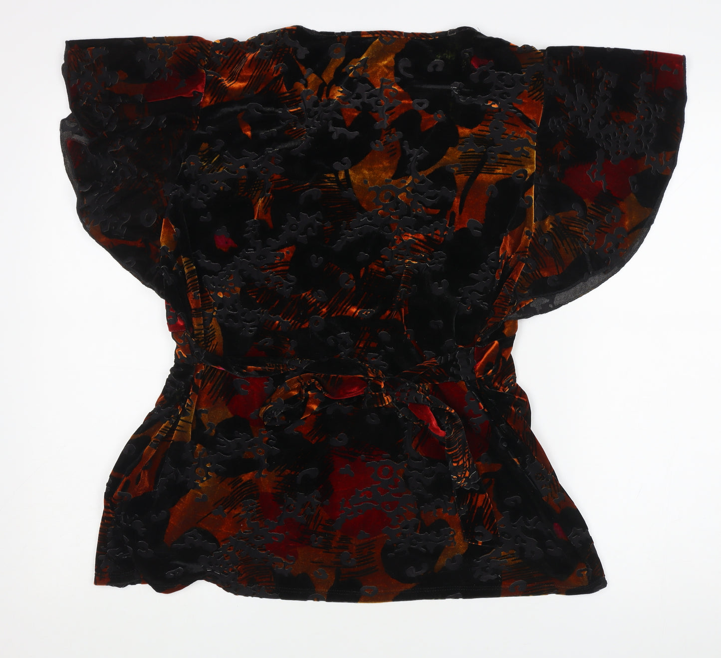 Marks and Spencer Women’s Multicoloured Velvet Tunic Blouse Size 20
