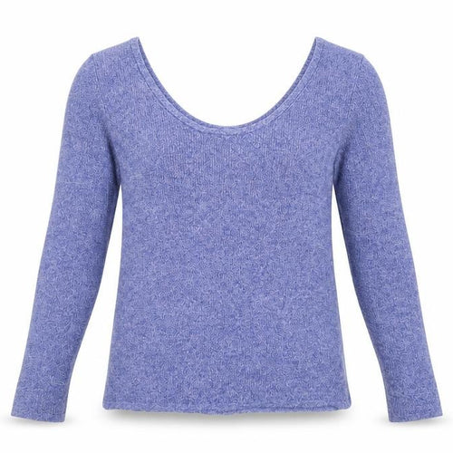 Great Plains Women's Blue Size 14 Slim Fit Scoop Neck Jumper
