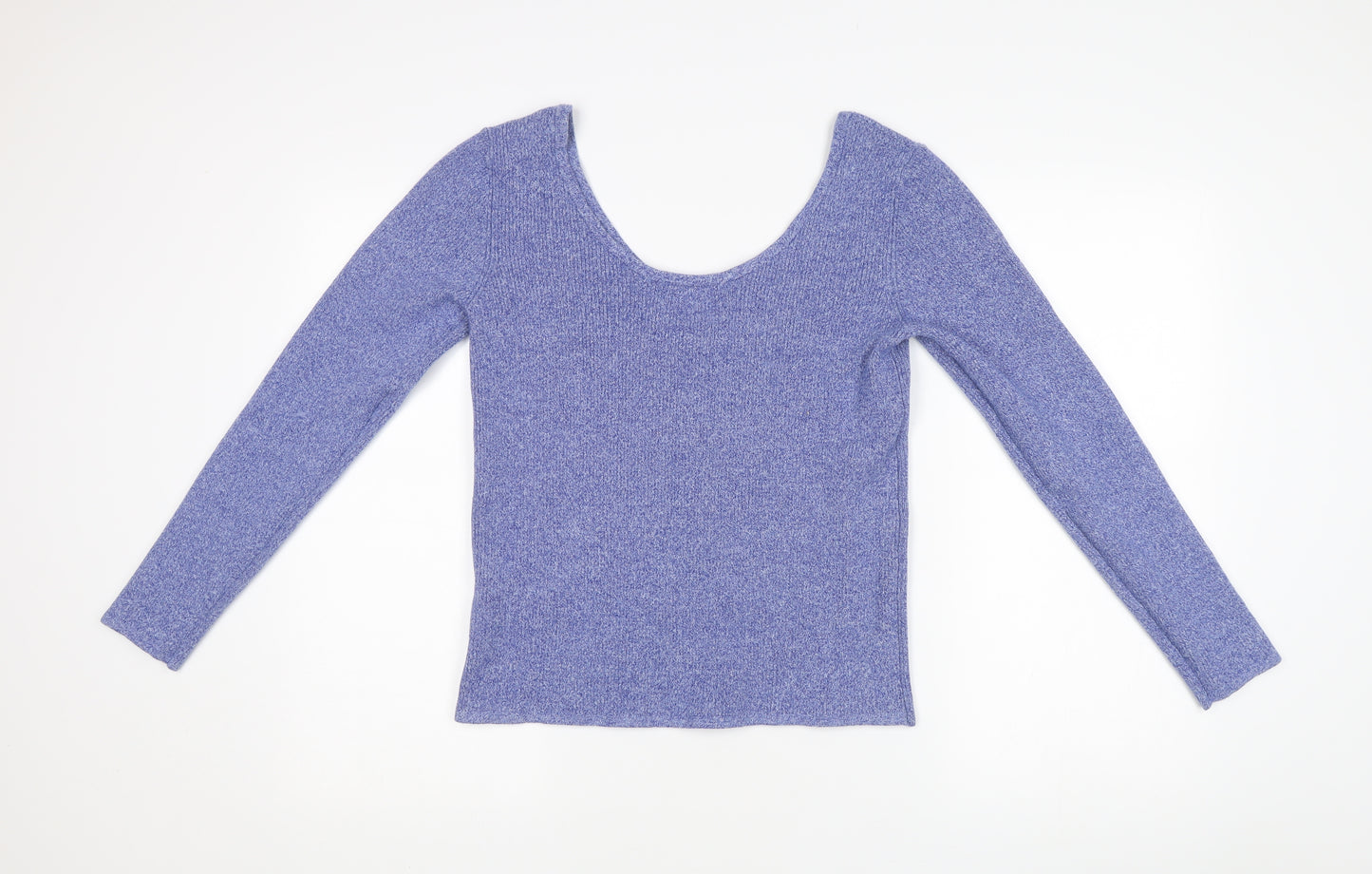 Great Plains Women's Blue Size 14 Slim Fit Scoop Neck Jumper