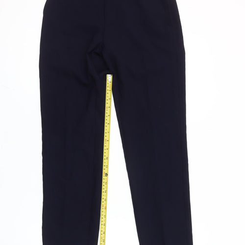 Marks and Spencer Men's Blue Slim Fit Straight Leg Trousers 26W 29L