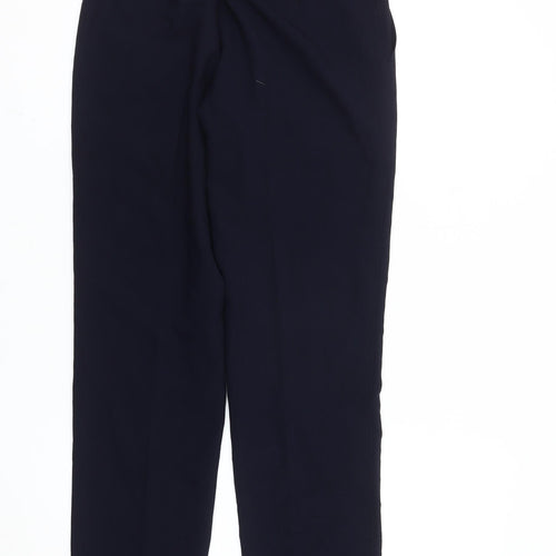 Marks and Spencer Men's Blue Slim Fit Straight Leg Trousers 26W 29L