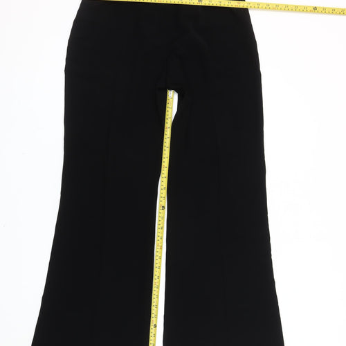 Michel Ambers Women’s Black Size 12 Wide-Leg Dress Trousers