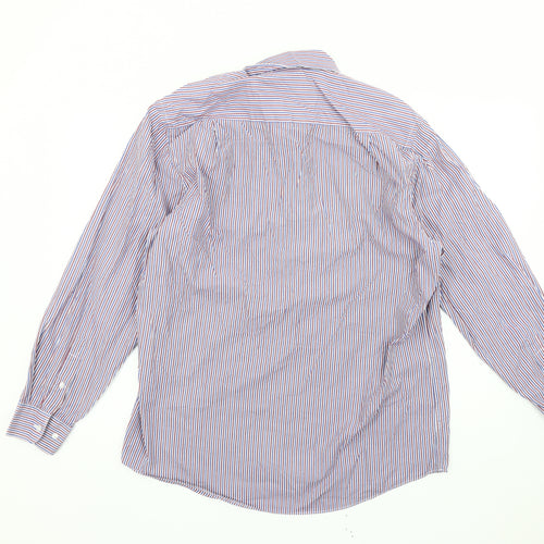 Taylor & Wright Men’s Multicoloured Striped Cotton Shirt L Slim Fit