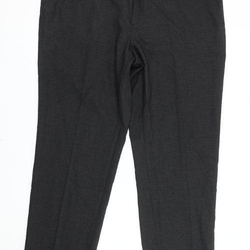 F&F Men's Black 42in Waist 31in Leg Regular Fit Dress Trousers