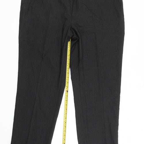 F&F Men's Black 42in Waist 31in Leg Regular Fit Dress Trousers