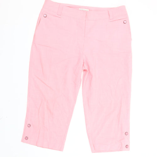 Tehama Women’s Pink Capri Trousers Size 12 Polyester Blend