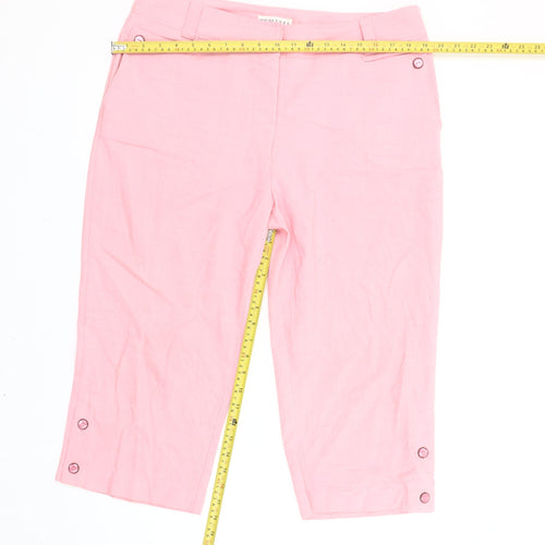 Tehama Women’s Pink Capri Trousers Size 12 Polyester Blend
