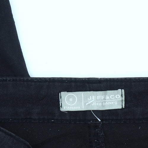 Jeff & Co Women's Black Size 8 Skinny Slim Fit Stretch Jeans