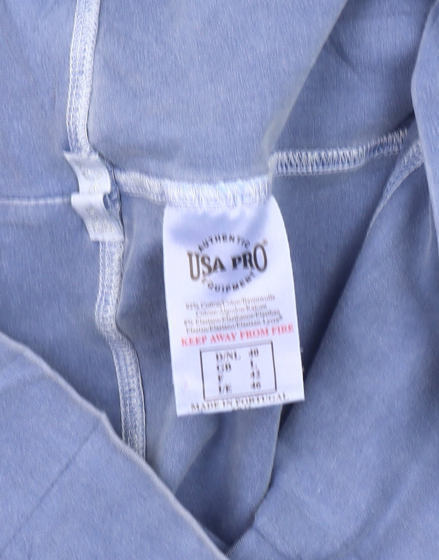 USA Pro Women’s Blue Capri Leggings Size 12 Slim Fit Activewear