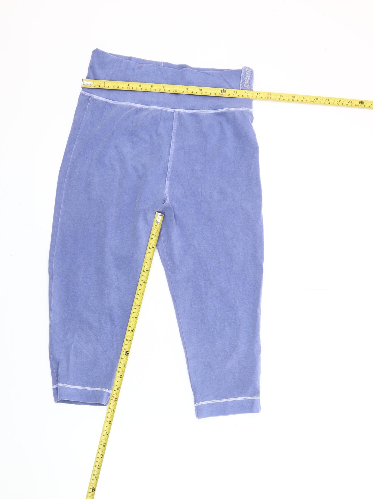 USA Pro Women’s Blue Capri Leggings Size 12 Slim Fit Activewear