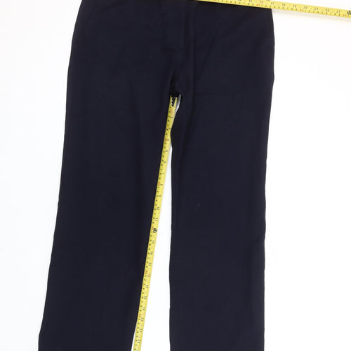 Brook Taverner Women’s Blue Dress Pants Size 12 Straight Leg Workwear