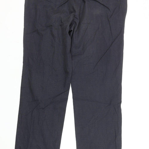 Gap Men's Blue Khakis Tailored Straight Fit Trousers 36W 32L
