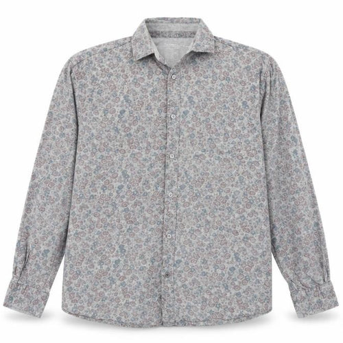 MR. JOHN POCHA Men's Multicoloured XL Floral Cotton Button-Up Shirt