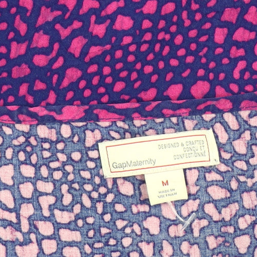 Gap Maternity Women's Multicoloured Animal Print Tunic Blouse M