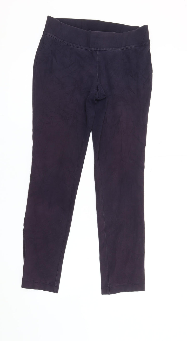 Lands' End Women’s Purple XS Jersey Cotton Stretch Leggings