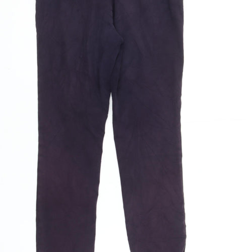 Lands' End Women’s Purple XS Jersey Cotton Stretch Leggings