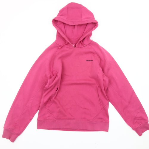 LA Gear Women's Pink Pullover Hoodie - Size 10 Regular Fit Fleece