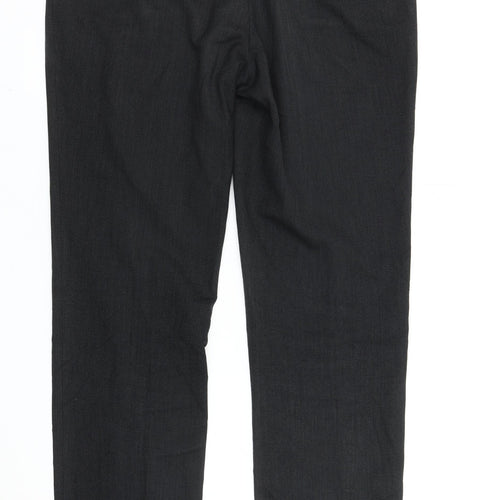 Next Men's Black Slim Fit Dress Pants 36W 33L Straight Leg Formal