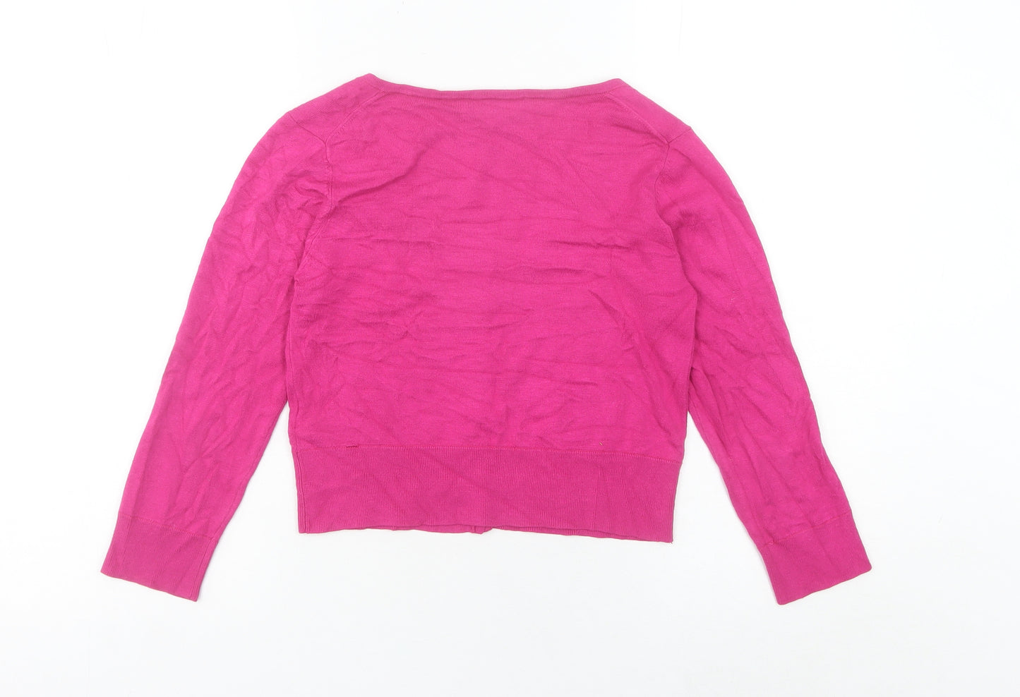 Great Plains Women’s Pink Scoop Neck 3/4 Sleeve Cardigan XS