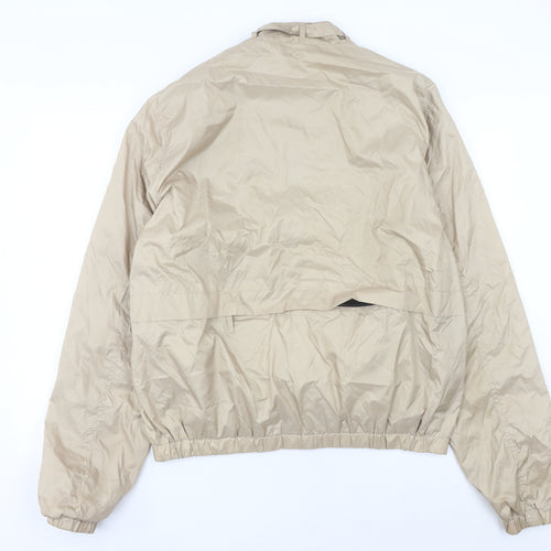 Members Only Men’s Beige 2XL Windbreaker Jacket Full Zip