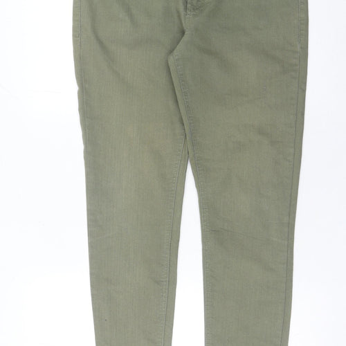 Clothing & Co Women's Green Skinny Jeans Size 14 Slim Fit Stretch