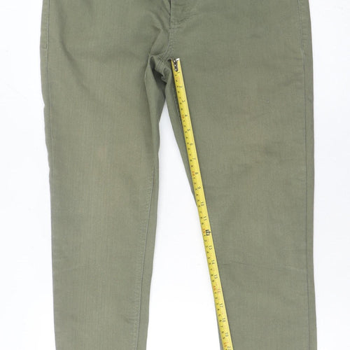 Clothing & Co Women's Green Skinny Jeans Size 14 Slim Fit Stretch